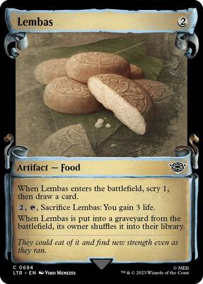 Lembas (Showcase Scrolls) card from Universes Beyond: The Lord of the Rings: Tales of Middle-earth