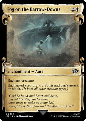 Fog on the Barrow-Downs (Showcase Scrolls) card from Universes Beyond: The Lord of the Rings: Tales of Middle-earth