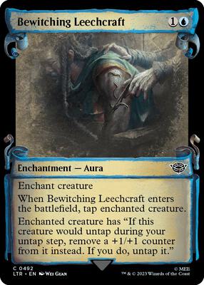 Bewitching Leechcraft (Showcase Scrolls) card from Universes Beyond: The Lord of the Rings: Tales of Middle-earth