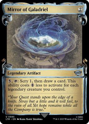 Mirror of Galadriel (Showcase Scrolls) card from Universes Beyond: The Lord of the Rings: Tales of Middle-earth