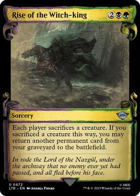 Rise of the Witch-king (Showcase Scrolls) card from Universes Beyond: The Lord of the Rings: Tales of Middle-earth