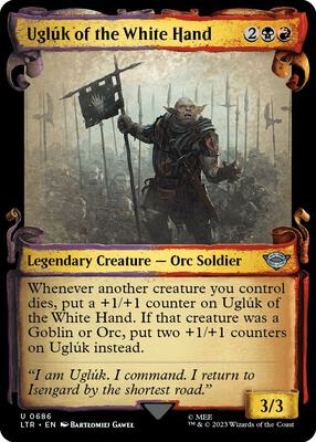 Ugluk of the White Hand (Showcase Scrolls) card from Universes Beyond: The Lord of the Rings: Tales of Middle-earth