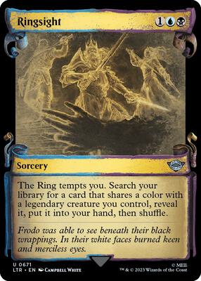 Ringsight (Showcase Scrolls) card from Universes Beyond: The Lord of the Rings: Tales of Middle-earth
