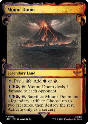 Mount Doom (Showcase Scrolls) card from Universes Beyond: The Lord of the Rings: Tales of Middle-earth