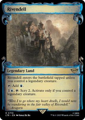 Rivendell (Showcase Scrolls) card from Universes Beyond: The Lord of the Rings: Tales of Middle-earth