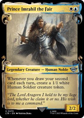 Prince Imrahil the Fair (Showcase Scrolls) card from Universes Beyond: The Lord of the Rings: Tales of Middle-earth