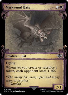 Mirkwood Bats (Showcase Scrolls) card from Universes Beyond: The Lord of the Rings: Tales of Middle-earth