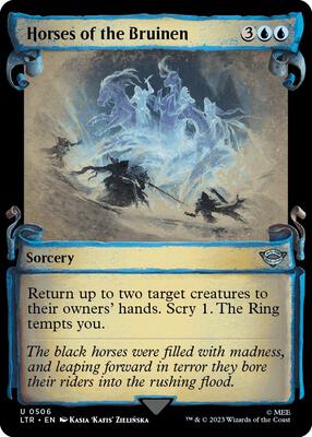 Horses of the Bruinen (Showcase Scrolls) card from Universes Beyond: The Lord of the Rings: Tales of Middle-earth