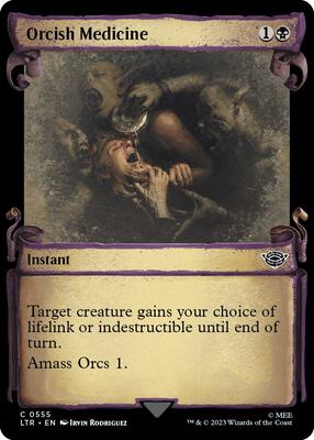Orcish Medicine (Showcase Scrolls) card from Universes Beyond: The Lord of the Rings: Tales of Middle-earth