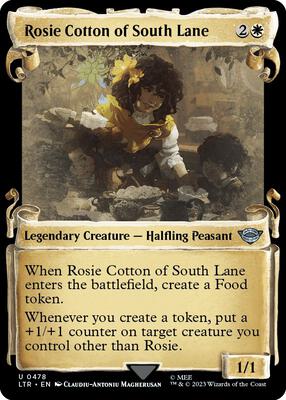 Rosie Cotton of South Lane (Showcase Scrolls) card from Universes Beyond: The Lord of the Rings: Tales of Middle-earth