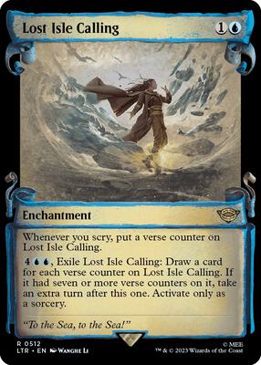 Lost Isle Calling (Showcase Scrolls) card from Universes Beyond: The Lord of the Rings: Tales of Middle-earth