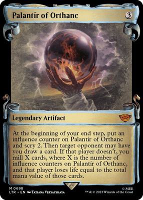Palantir of Orthanc (Showcase Scrolls) card from Universes Beyond: The Lord of the Rings: Tales of Middle-earth