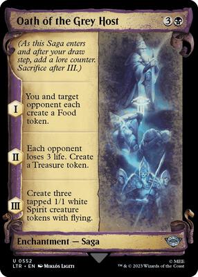 Oath of the Grey Host (Showcase Scrolls) card from Universes Beyond: The Lord of the Rings: Tales of Middle-earth