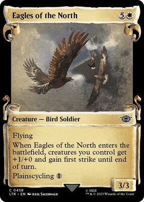 Eagles of the North (Showcase Scrolls) card from Universes Beyond: The Lord of the Rings: Tales of Middle-earth