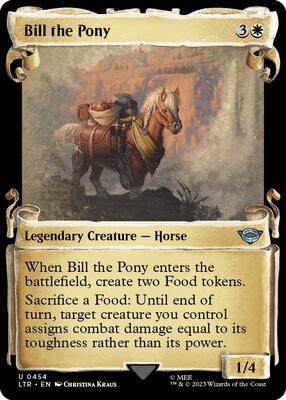 Bill the Pony (Showcase Scrolls) card from Universes Beyond: The Lord of the Rings: Tales of Middle-earth