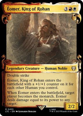 Eomer, King of Rohan (Showcase Scrolls) card from Commander: The Lord of the Rings: Tales of Middle-earth