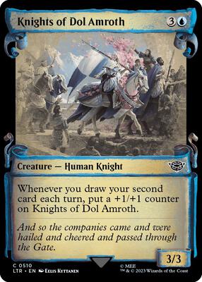 Knights of Dol Amroth (Showcase Scrolls) card from Universes Beyond: The Lord of the Rings: Tales of Middle-earth