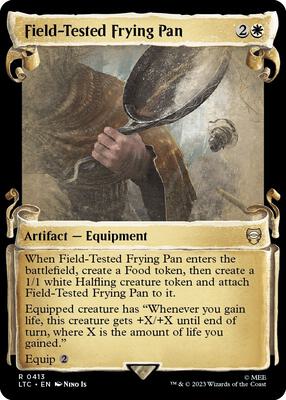 Field-Tested Frying Pan (Showcase Scrolls) card from Commander: The Lord of the Rings: Tales of Middle-earth