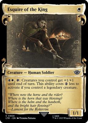 Esquire of the King (Showcase Scrolls) card from Universes Beyond: The Lord of the Rings: Tales of Middle-earth