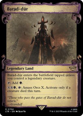 Barad-dur (Showcase Scrolls) card from Universes Beyond: The Lord of the Rings: Tales of Middle-earth