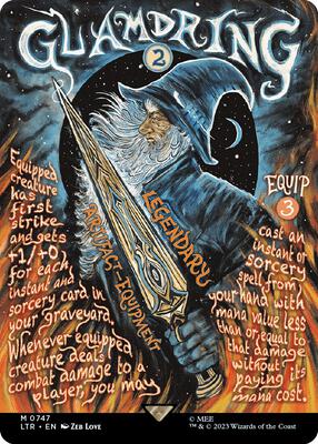 Glamdring (Borderless Poster) card from Universes Beyond: The Lord of the Rings: Tales of Middle-earth