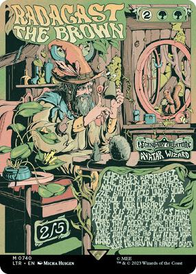 Radagast the Brown (Borderless Poster) card from Universes Beyond: The Lord of the Rings: Tales of Middle-earth