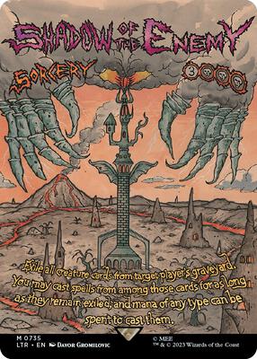 Shadow of the Enemy (Borderless Poster) card from Universes Beyond: The Lord of the Rings: Tales of Middle-earth