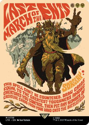Last March of the Ents (Borderless Poster) card from Universes Beyond: The Lord of the Rings: Tales of Middle-earth