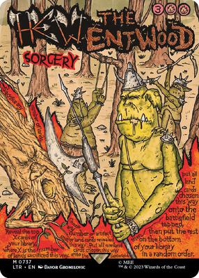 Hew the Entwood (Borderless Poster) card from Universes Beyond: The Lord of the Rings: Tales of Middle-earth