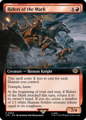 Riders of the Mark (Extended Art) card from Universes Beyond: The Lord of the Rings: Tales of Middle-earth