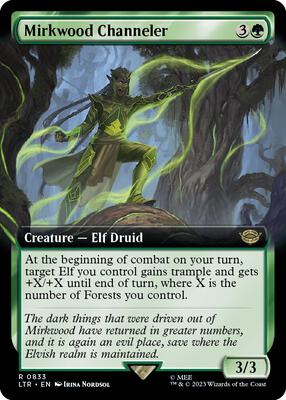 Mirkwood Channeler (Extended Art) card from Universes Beyond: The Lord of the Rings: Tales of Middle-earth