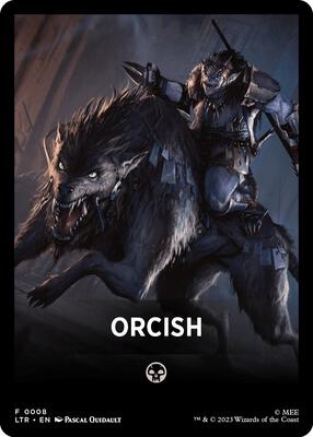 Orcish Theme Card card from Universes Beyond: The Lord of the Rings: Tales of Middle-earth
