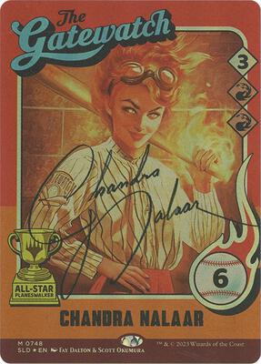 Chandra Nalaar (748) (Autographed) card from Secret Lair Drop Series