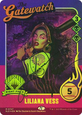 Liliana Vess (747) (Autographed) card from Secret Lair Drop Series