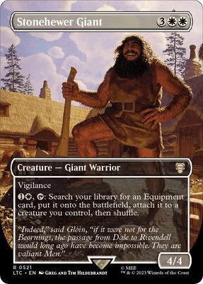 Stonehewer Giant (Borderless) card from Commander: The Lord of the Rings: Tales of Middle-earth
