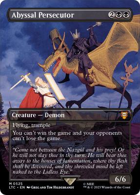 Abyssal Persecutor (Borderless) card from Commander: The Lord of the Rings: Tales of Middle-earth