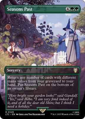 Seasons Past (Borderless) card from Commander: The Lord of the Rings: Tales of Middle-earth