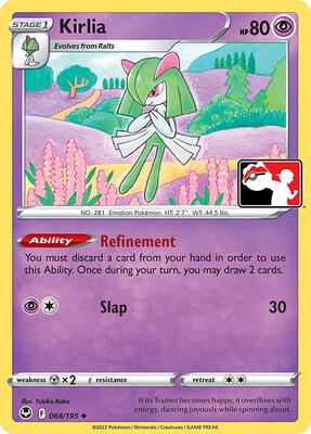 Kirlia - 068/195 card from Prize Pack Series Cards