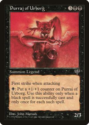 Purraj of Urborg card from Mirage
