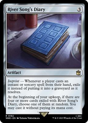 River Song's Diary card from Universes Beyond: Doctor Who