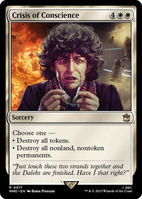 Crisis of Conscience card from Universes Beyond: Doctor Who