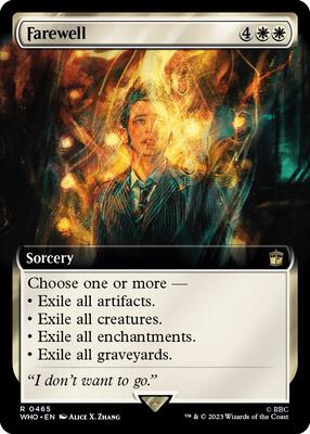 Farewell (Extended Art) card from Universes Beyond: Doctor Who
