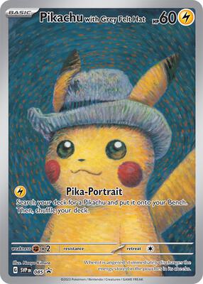Pikachu with Grey Felt Hat card from SV: Scarlet & Violet Promo Cards