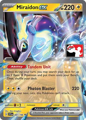 Miraidon ex - 081/198 card from Prize Pack Series Cards