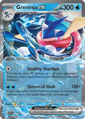 Greninja ex - 054 card from SV: Scarlet & Violet Promo Cards