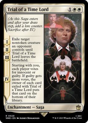 Trial of a Time Lord card from Universes Beyond: Doctor Who