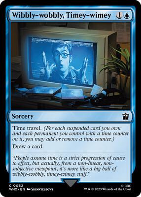 Wibbly-wobbly, Timey-wimey card from Universes Beyond: Doctor Who