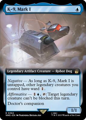 K-9, Mark I (Extended Art) card from Universes Beyond: Doctor Who