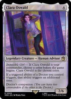 Clara Oswald card from Universes Beyond: Doctor Who