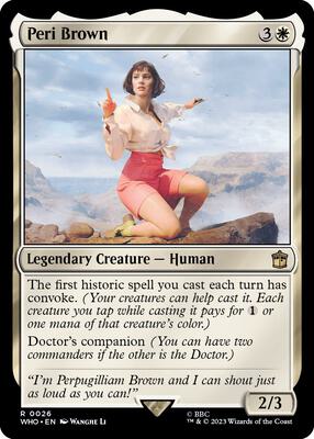 Peri Brown card from Universes Beyond: Doctor Who
